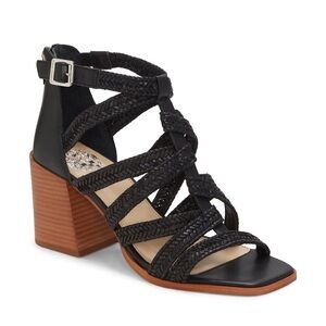 Vince Camuto Strappy Black Sandal, Size 7